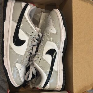 Nike Dunk Gray and White Sneakers